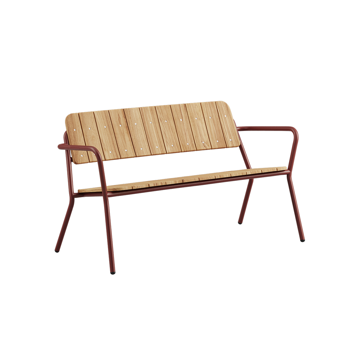 SACKit Kirra Patio Bench i teak og aluminium til hagebordet