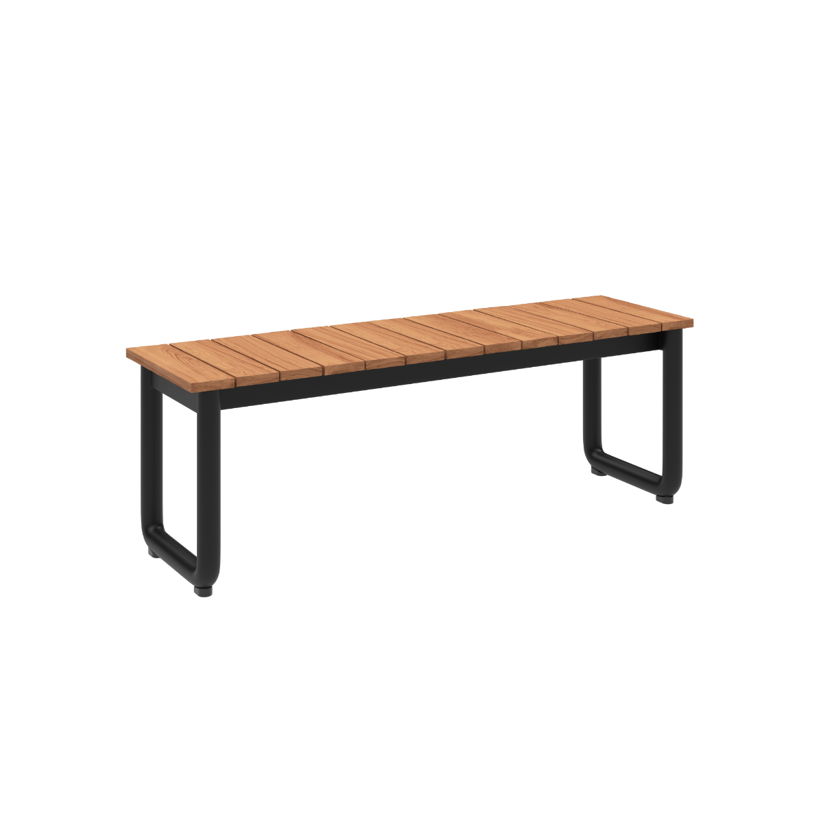 SACKit Patio Bench 130x37 cm i teak til terrasse og spisebord