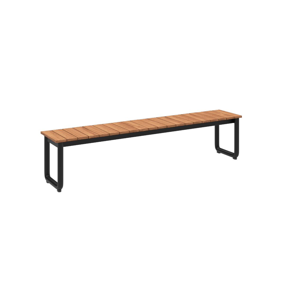 SACKit Patio Bench 190x37 cm i teak til langbord på terrassen