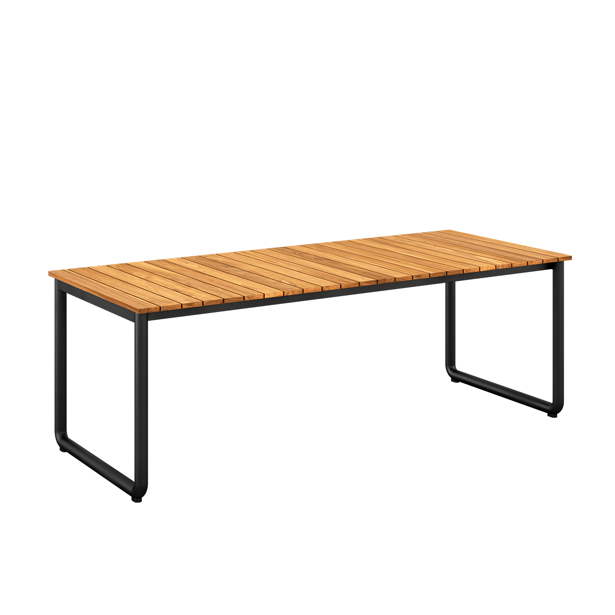 SACKit Patio stort rektangulært hagebord i teak, 210x90 cm