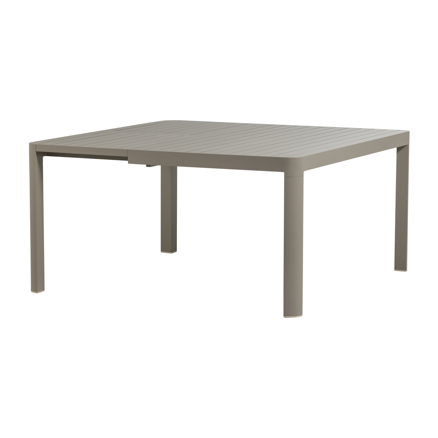 WOOOD Ovara uttrekkbart hagebord i sand-farget aluminium
